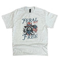 Feral But Free Sweatshirt or Tee - Unisex Sweatshirt / Tee - Raccoon Sweatshirt or Tee Cotton Hoodie | RetroVerseTees.com