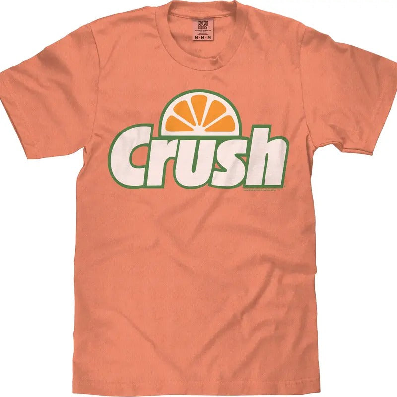 Tee Luv x Comfort Colors Orange Crush Logo T-Shirt - Melon Hoodie, Sweatshirt | RetroVerseTees.com