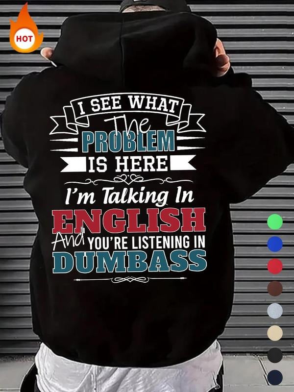 Teen Boy'WB shield Letter Print Hoodie, Casual Graphic Hooded Sweatshirt for Fall & Winter, Kids TNF for Daily Wear T-Shirts