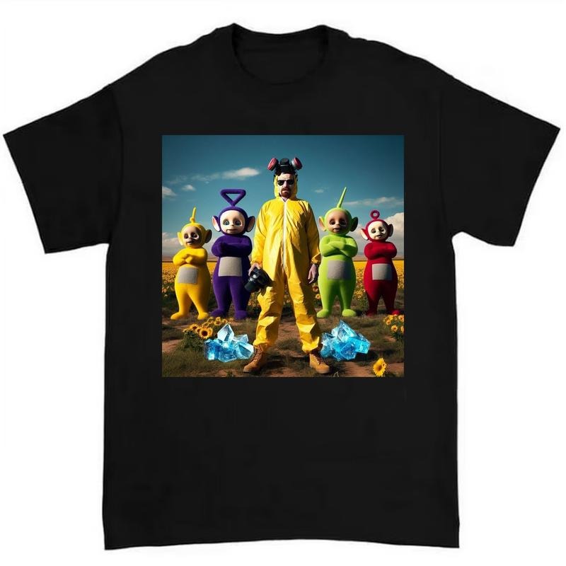 Teletubbies Emblem T-Shirt Featuring Bold and Playful Design for Fans of Nostalgic Cartoon Style Hoodie, Sweatshirt