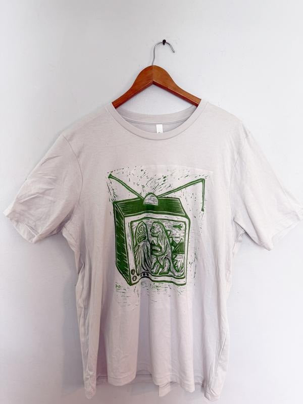 Television Hand printed  T Shirt Menswear Cotton Top Hoodie, Sweatshirt | RetroVerseTees.com