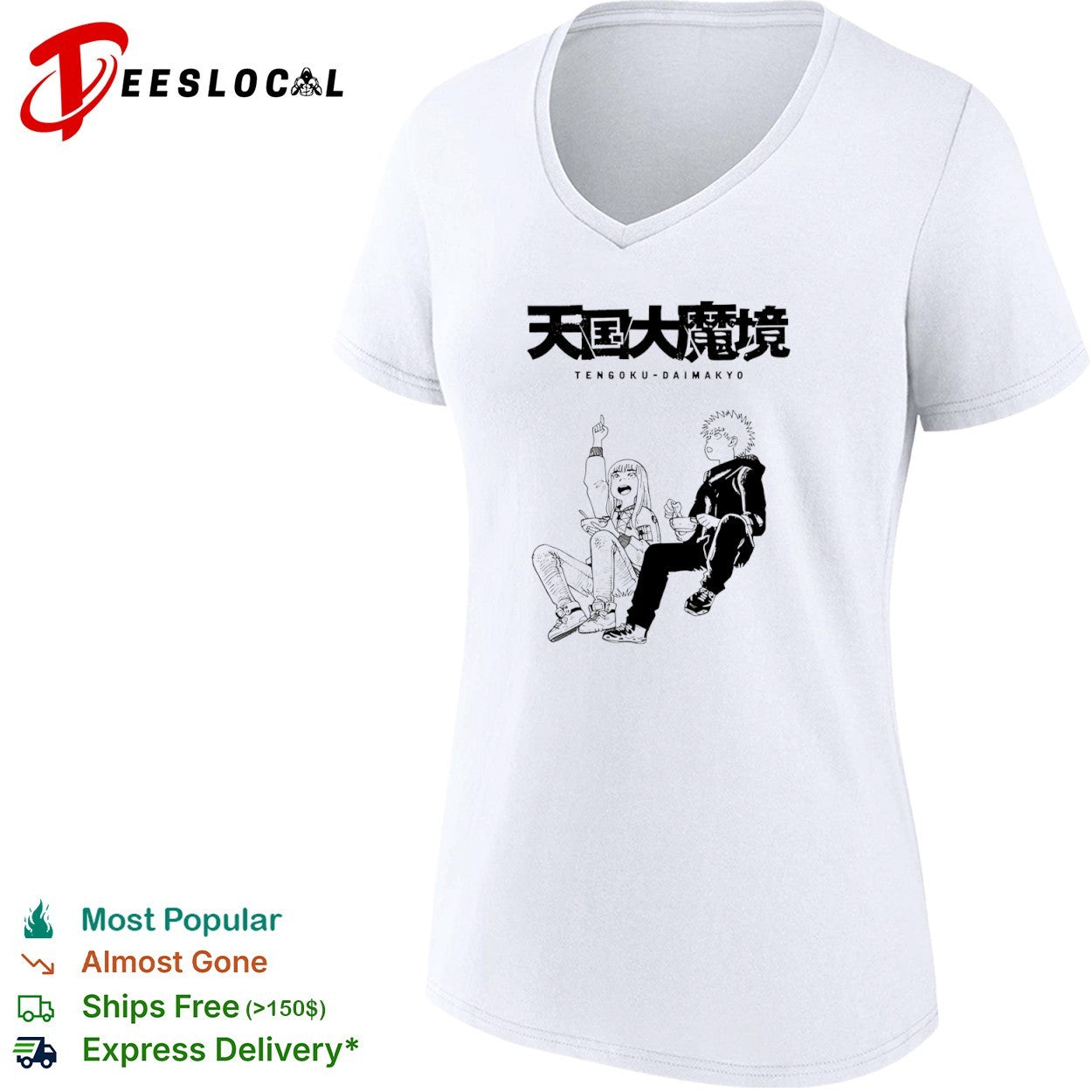 Tengoku-Daimakyo Anime Characters Eating shirt