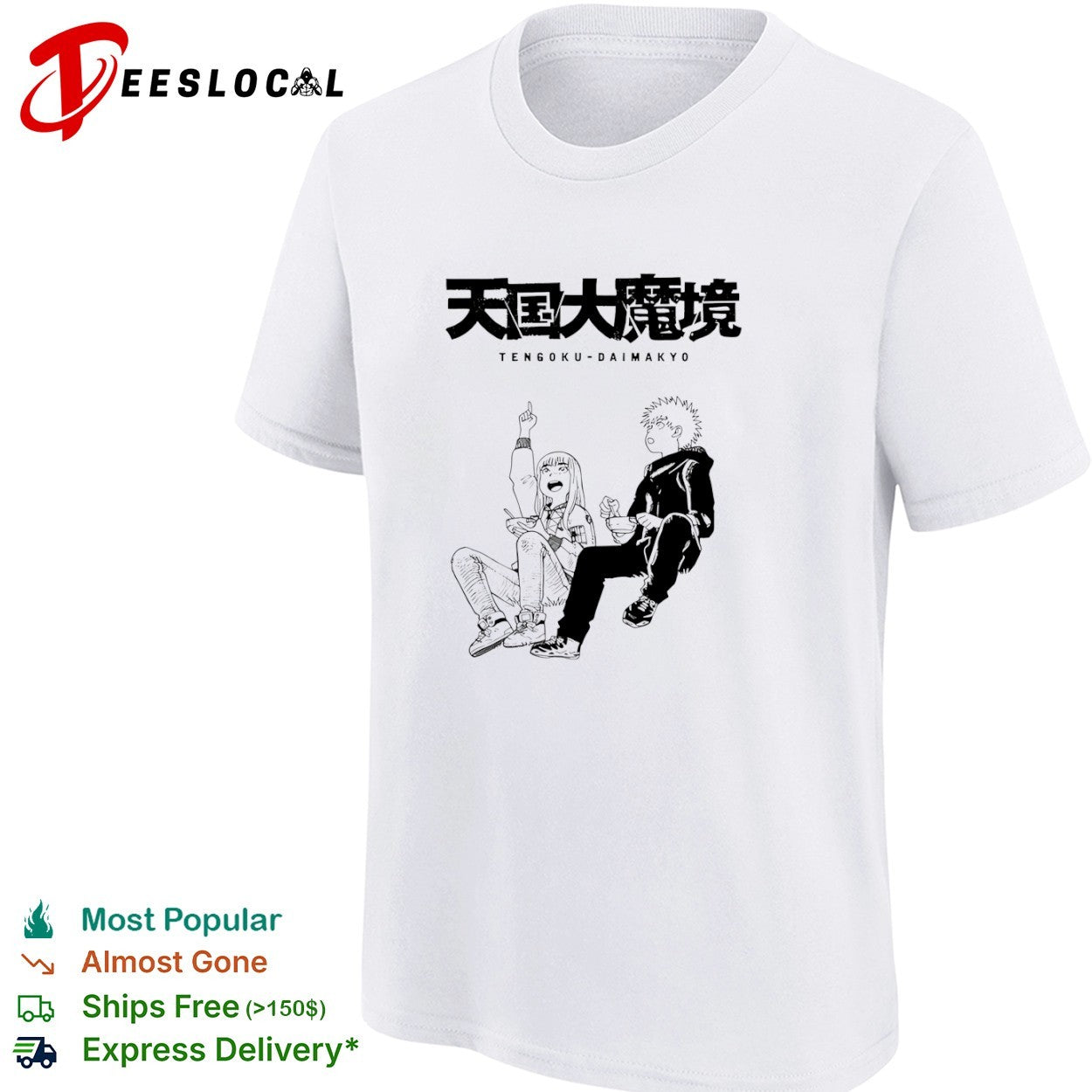 Tengoku-Daimakyo Anime Characters Eating shirt