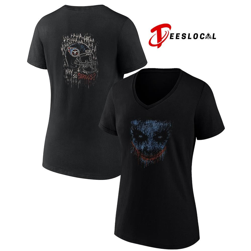 Tennessee Titans x Joker ha ha ha why so serious graphic shirt
