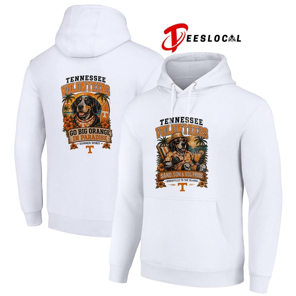 Tennessee Volunteers san and sun Knoxville to the islands tropical paradise shirt