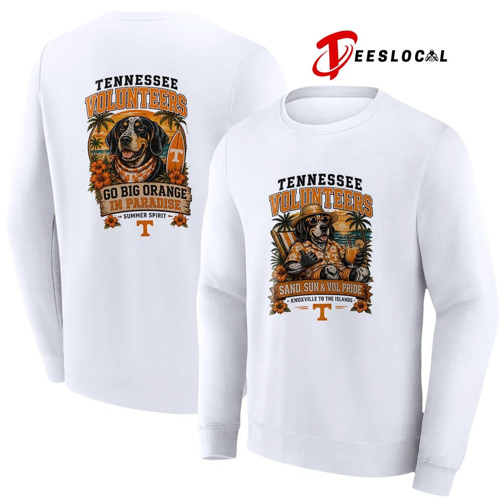 Tennessee Volunteers san and sun Knoxville to the islands tropical paradise shirt