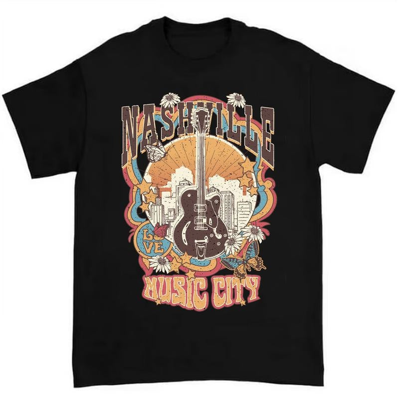 Tennessee Western Shirt Featuring Bold Country Music and Vintage Nashville Design Hoodie, Sweatshirt | RetroVerseTees.com