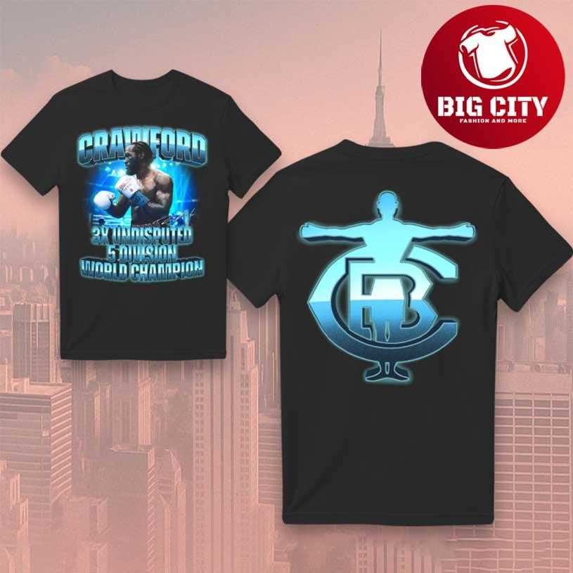 Terence Bud Crawford 3X Undisputed 5 Division Champion Two Sided Shirt