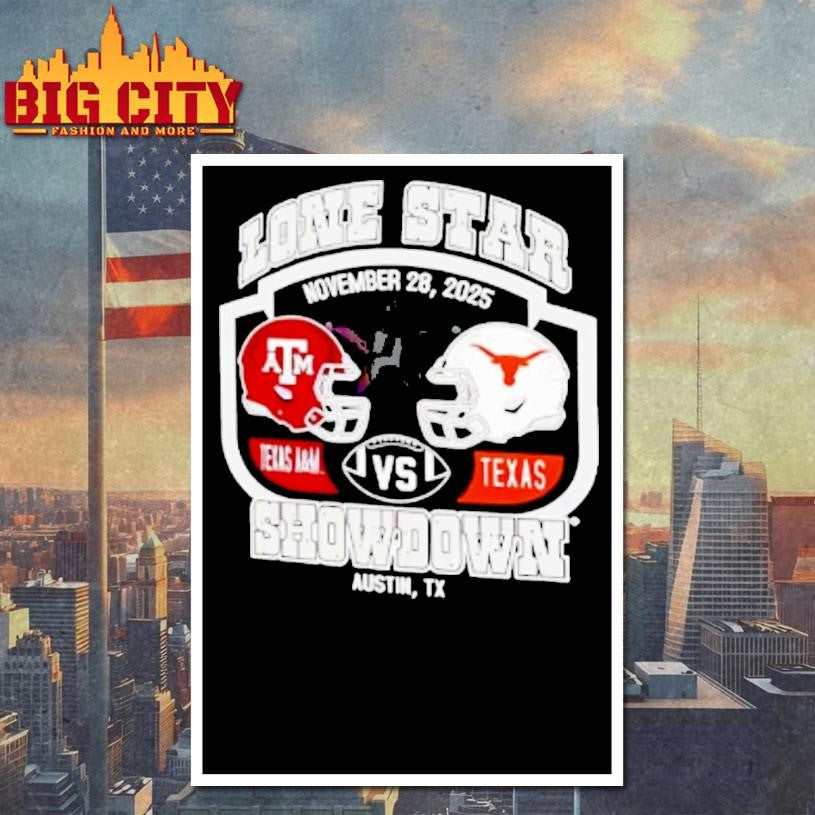 Texas Am Vs Texas Longhorns Lone Star Showdwon Helmets Shirt
