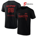 Texas Rangers x Stray Kids Lee Know all around the world Dominate world tour name and number shirt