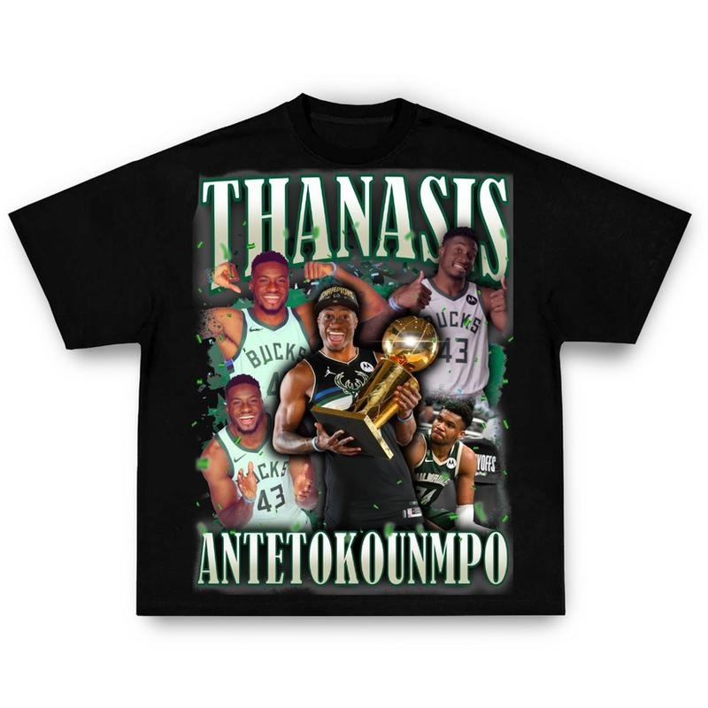 Thanasis Antetokounmpo Graphic Tee _- Streetwear Hoodie, Sweatshirt | RetroVerseTees.com
