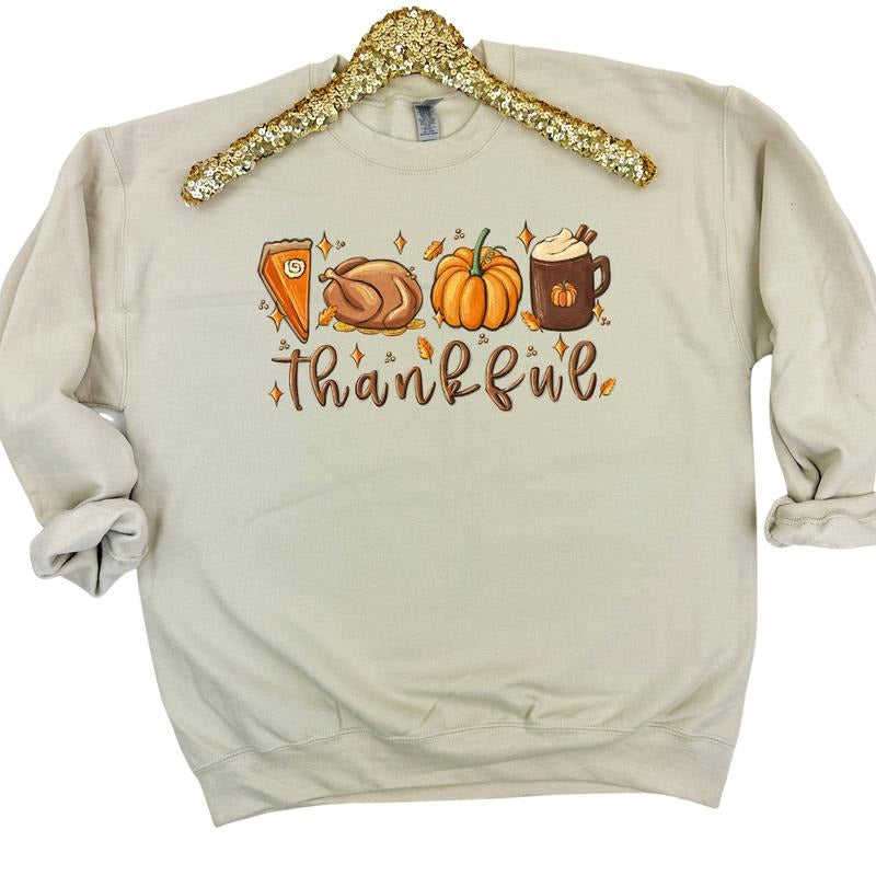 Thankful Thanksgiving Sweatshirt 'NLB' T-Shirts, Hoodie | RetroVerseTees.com
