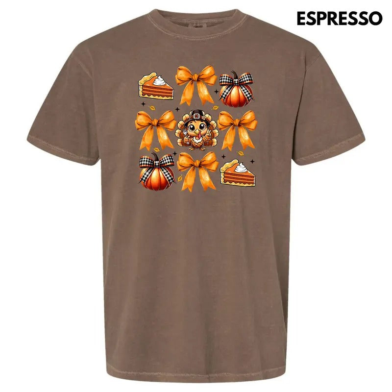 Thanksgiving Things Collage Comfort Colors T-Shirt 'NLB' Hoodie, Sweatshirt | RetroVerseTees.com
