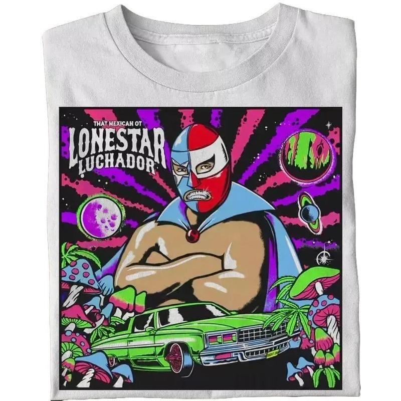 That Mexican OT Lonestar Luchador Album Gift For Fan T-shirt _ Retro Graphic Unisex Tee Gift For Men and Women Hoodie,...