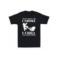 That's What I Do I Smoke I Chill And I Know Things Men's Cotton Black T-Shirt made in usa Hoodie, Sweatshirt