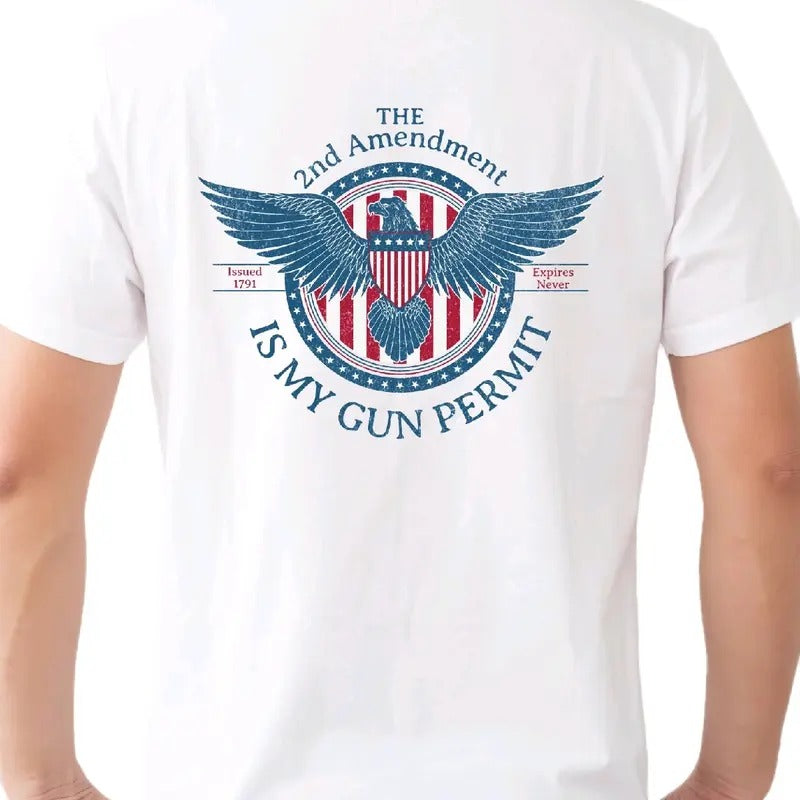 The 2nd Amendment is my gun permit T-shirt t shirt Hoodie, Sweatshirt | RetroVerseTees.com
