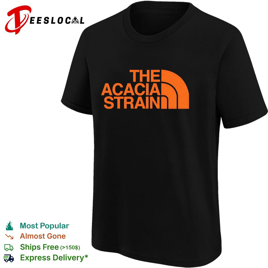 The Acacia Strain North Face parody shirt