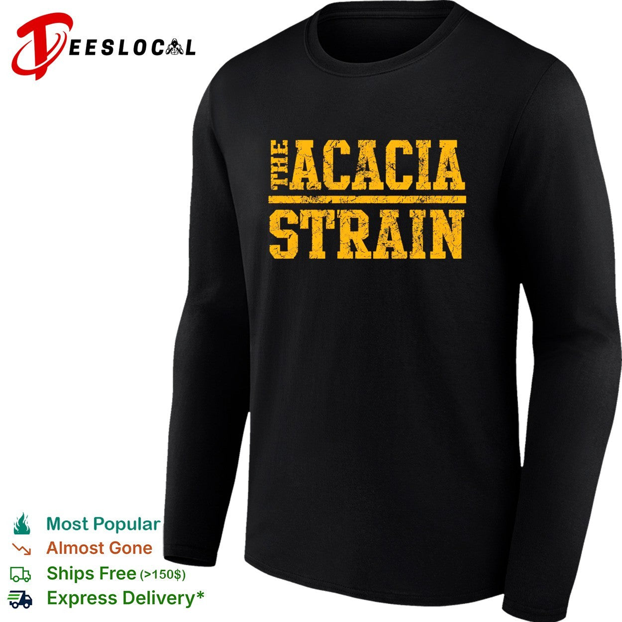 The Acacia Strain bold distressed text shirt