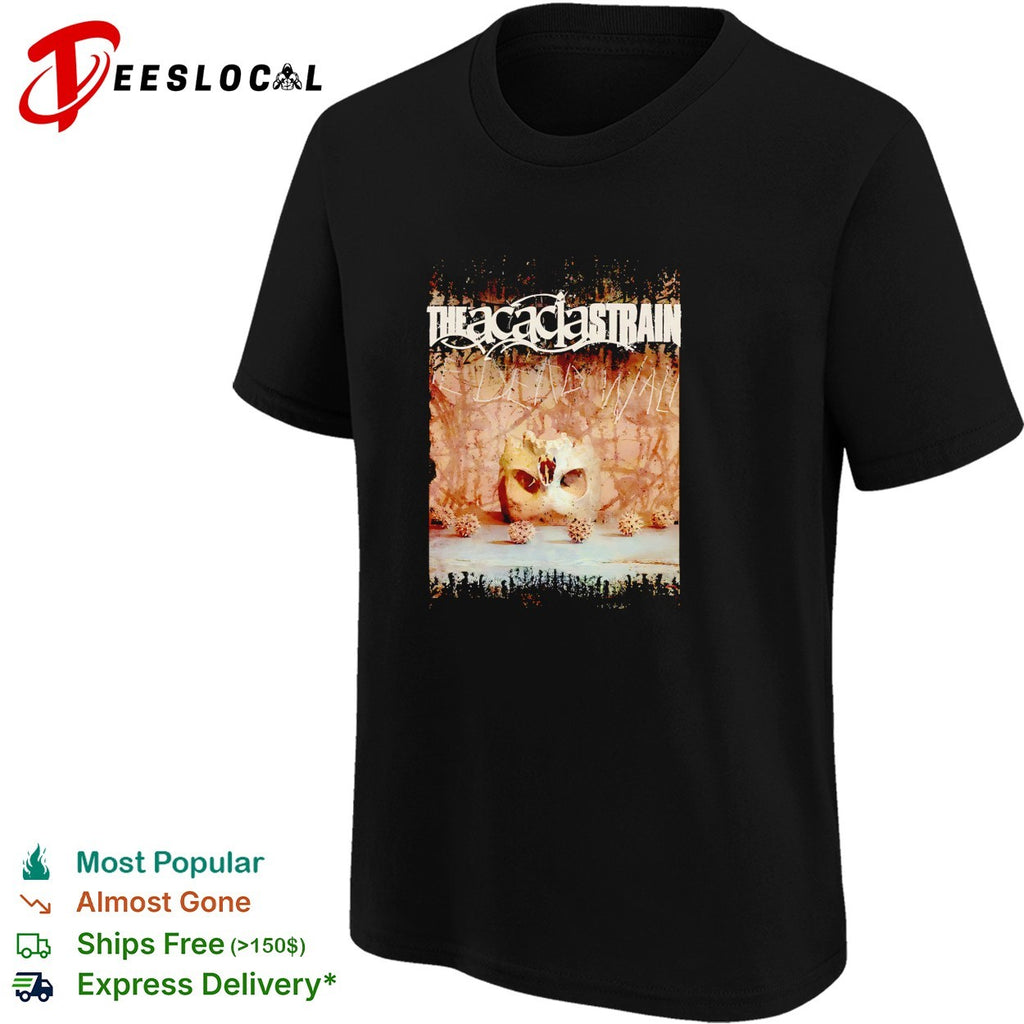The Acacia Strain skull virus spikes dead wall shirt