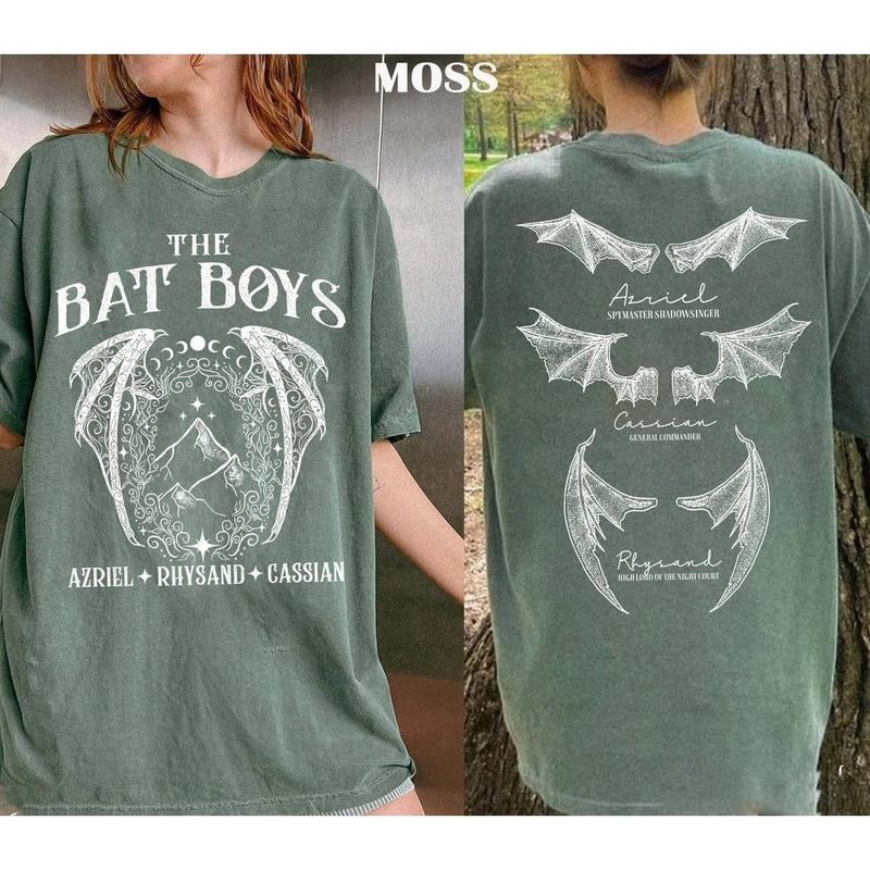 The Bat Boys Acotar Shirt, The Night Court Illyrians, A Court of Thorns and Roses Rhysand Cassian Azriel, Feyre Bat Boy...