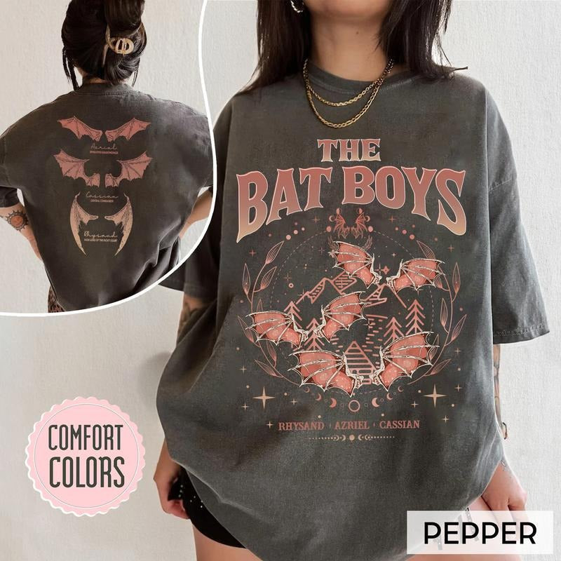 The Bat Boys Comfort Colors Shirt | ACOTAR Merch  Best Price Hoodie, Sweatshirt | RetroVerseTees.com