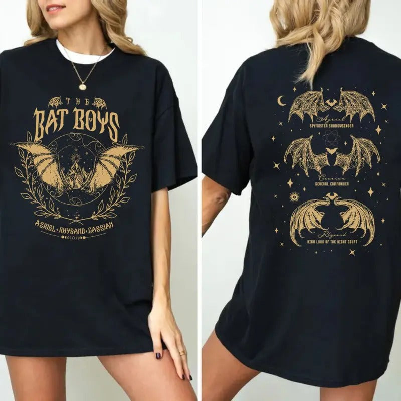 The Bat Boys Tees, Acotar Merch Shirt, The Night Court Illyrians Shirt, A Court Of Thorns And Roses Rhysand Cassian...