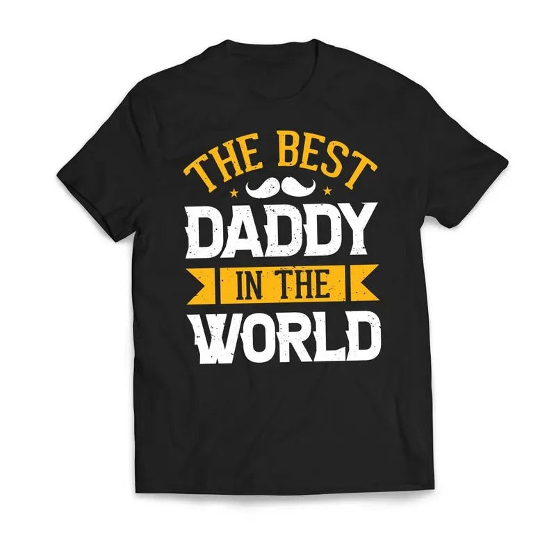 The Best DADDY In The World Father's Day Men's T-Shirt Casual Classic Hoodie, Sweatshirt | RetroVerseTees.com