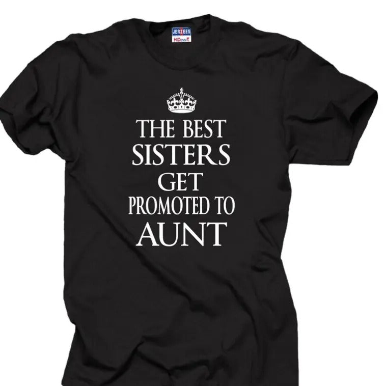 The Best Sisters Get Promoted To Aunt T-Shirt Gift For Aunt Tee Shirt Hoodie, Sweatshirt | RetroVerseTees.com