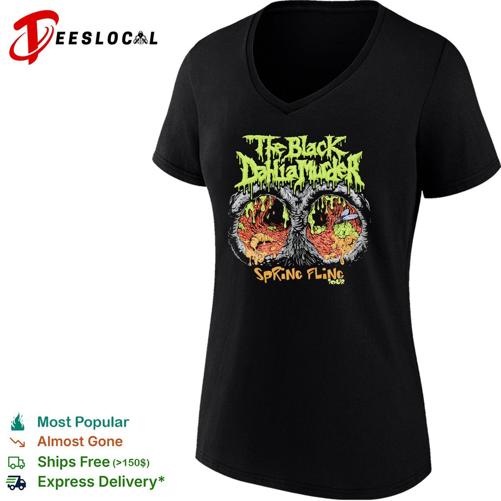 The Black Dahlia Murder Spring Fling Tour melting eye monster shirt