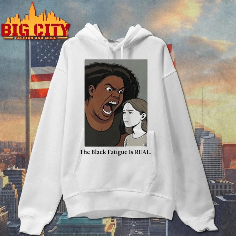 The Black Fatigue Is Real Racerback shirt