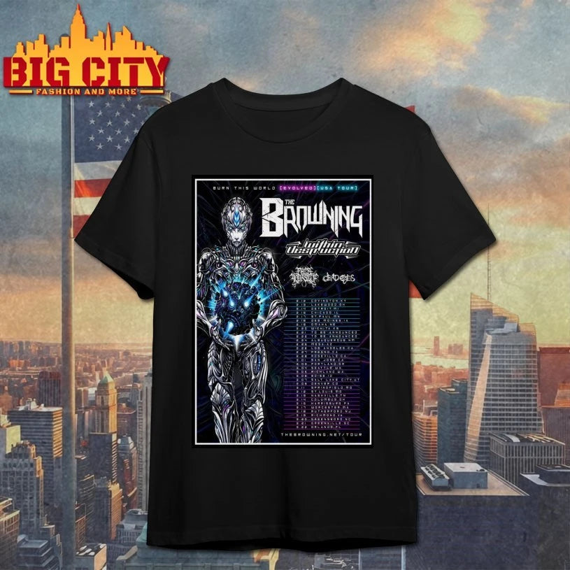 The Browning Burn This World EVOLVED America Tour 2026 Poster shirt