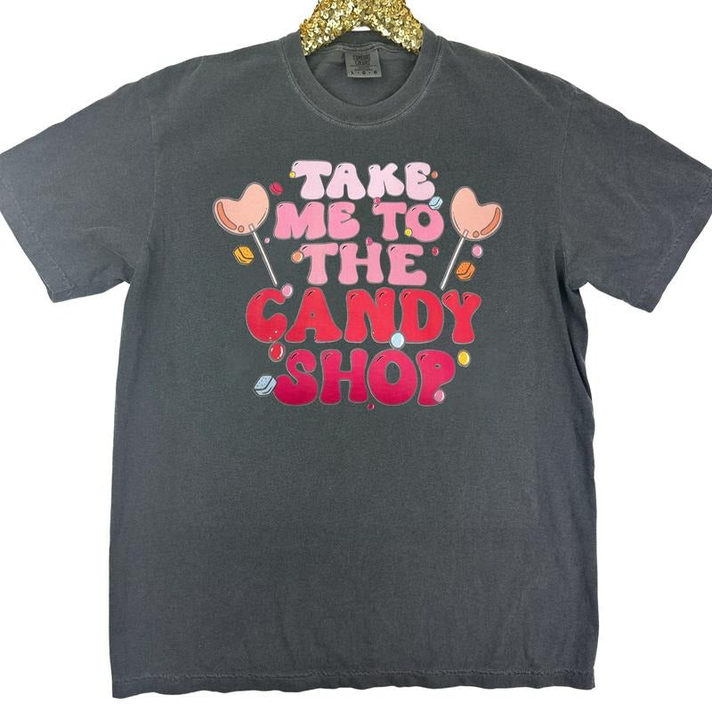 The Candy Shop Comfort Colors T-Shirt Hoodie, Sweatshirt | RetroVerseTees.com