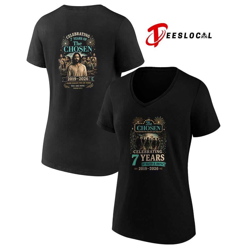 The Chosen celebrating 7 years of faith and impact shirt