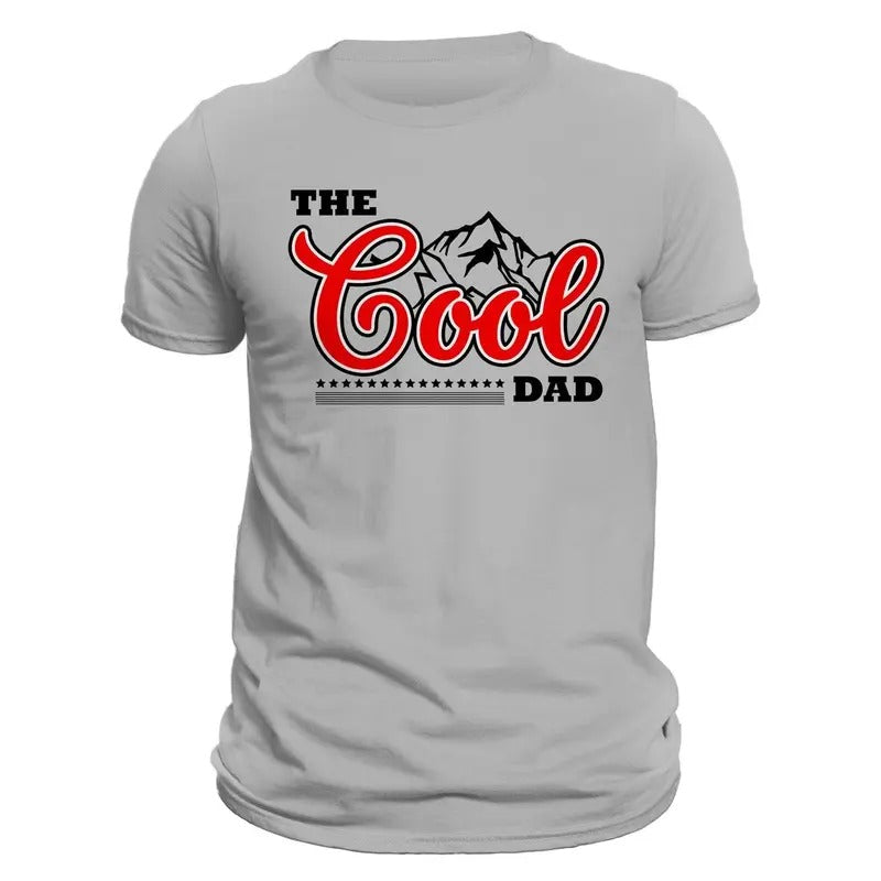 The Cool DAD Men's T-Shirt Casual Classic Cotton Crewneck with Mountain Graphic Design Hoodie, Sweatshirt