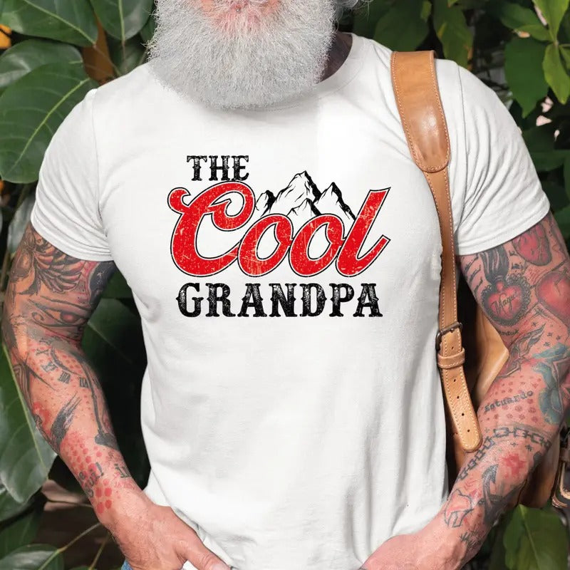 The Cool Grandpa Shirt, Best Granddad Ever Shirt, Fathers Day Shirt for Grandpa, Grandfather The Legend Shirt
