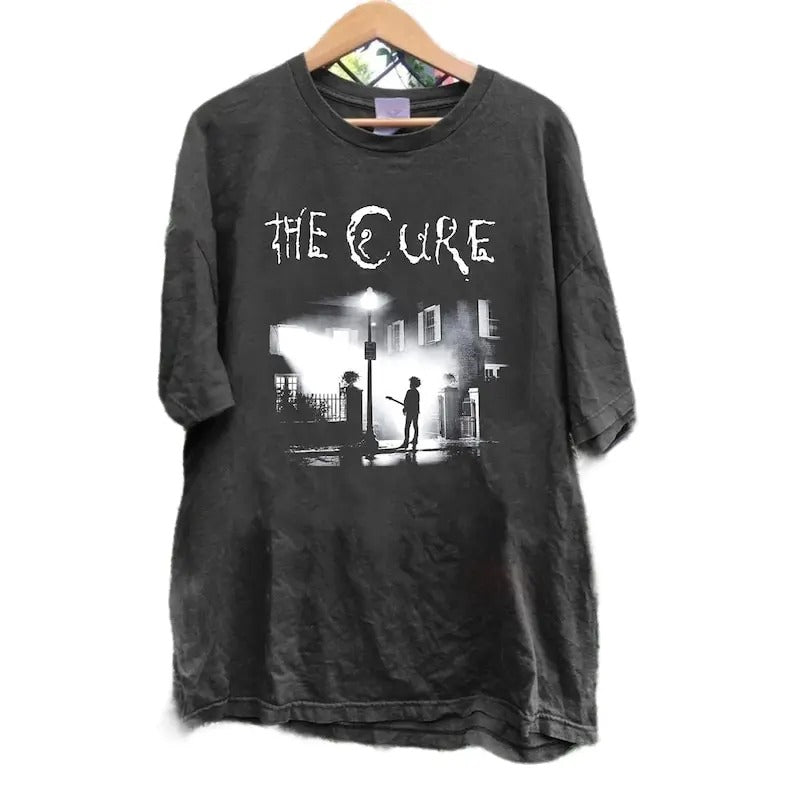 The Cure Boy Don't Cry Shirt, The Cure Guitar 90s Alt Indie Rock Merch, The Cure Band T-shirt Crewneck Classic Collar...