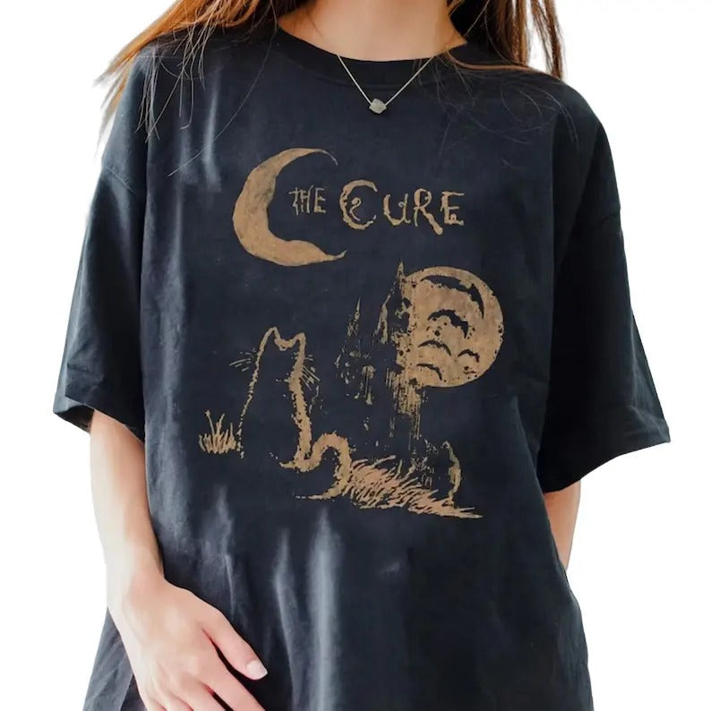 The Cure Cat Shirt, 90s Alt Indie Rock, Wish Album Tee, Friday I'm In Love Song, Rock Music Band Merch Hoodie, Sweatshirt