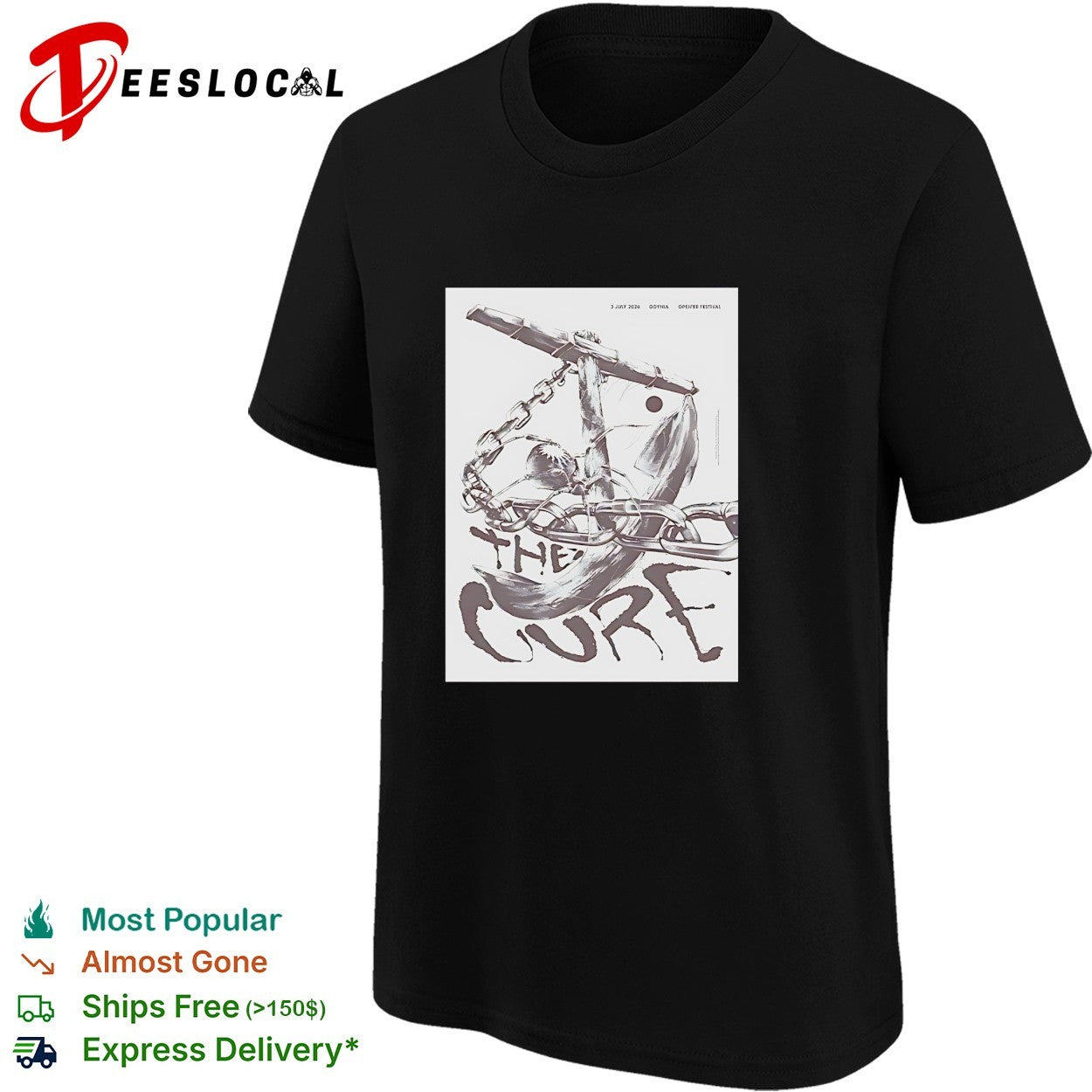 The Cure Gdynia Poland Open’er Festival On 3 July 2026 shirt
