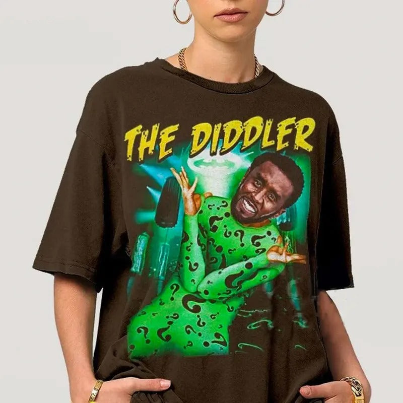 The Diddler Ironic Sean Combs T-shirt, Funny DD Goes to Prison Funny Unisex Tee Hoodie, Sweatshirt | RetroVerseTees.com