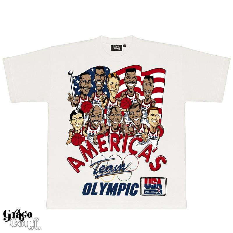 The Dream Team Tee | Vintage Tee Graphic T-Shirt Sweatshirt Hoodie | Sport Tee - Gift For Fan 2 | RetroVerseTees.com