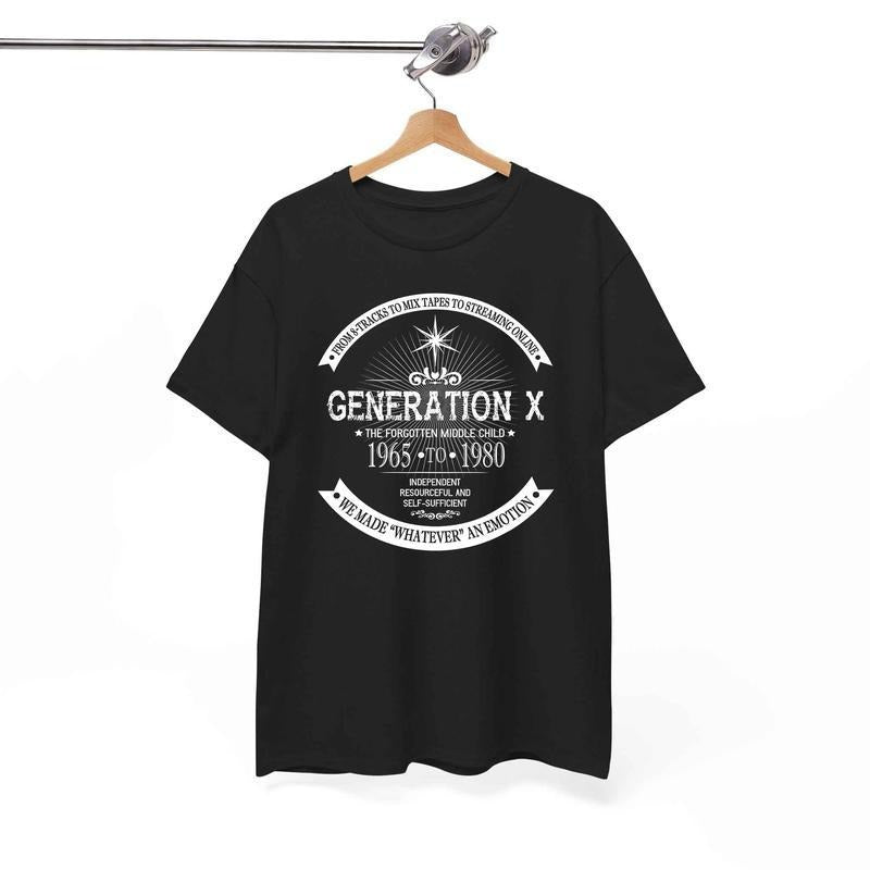 The Forgotten Middle Child | Gen X Generation X 60s 70s 80s T-Shirt Hoodie, Sweatshirt | RetroVerseTees.com