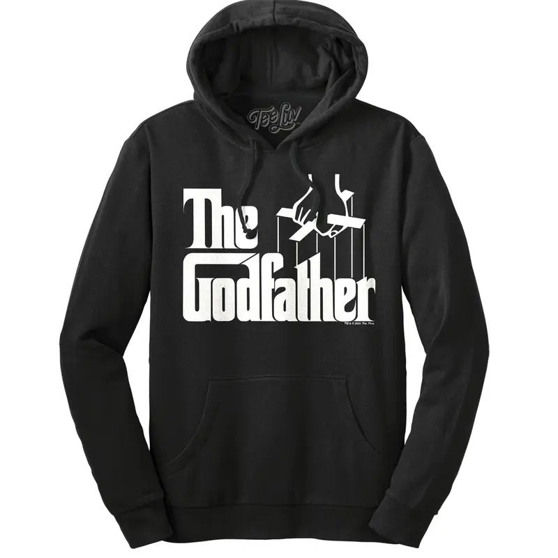 The Godfather Mafia Movie Hooded Sweatshirt - Black T-Shirts, Hoodie | RetroVerseTees.com