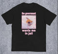 The Government Wants Me in Jail Funny Cat Meme T-shirt Hoodie, Sweatshirt | RetroVerseTees.com