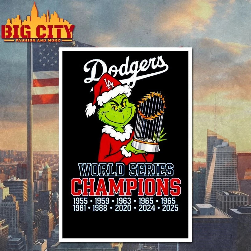 The Grinch Los Angeles Dodgers World Series Champions 2025 Shirt