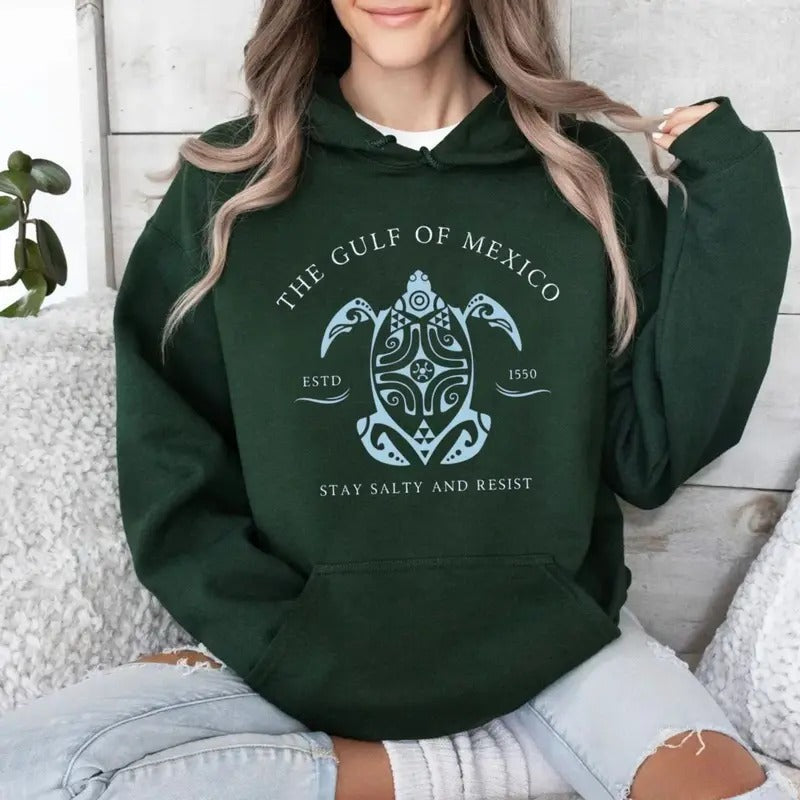 The Gulf Of Mexico Tshirt Sweatshirt Hoodi , Gulf Coast Sweatshirt, Mexico Beach Shirt, Democrat Gift, Unisex Sweater...