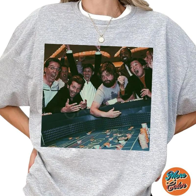 The Hangover Blackjack Scene Graphic Shirts, Cotton Unisex T-shirt, Crew Neck, Size S- 3XL, Menswear Top, Womenswear Top...