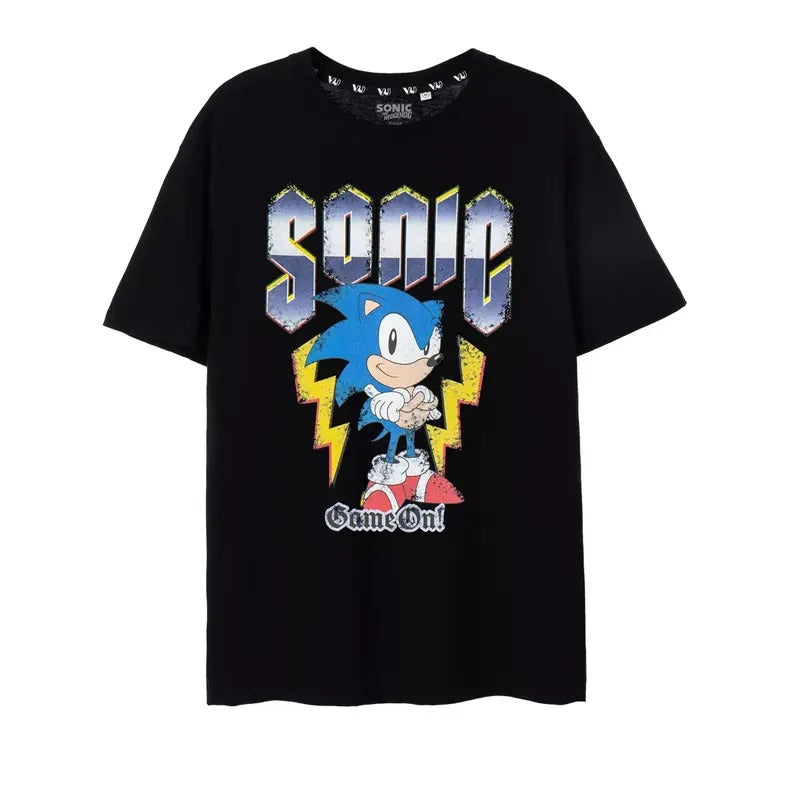 The Hedgehog Black Game On Short Sleeved T-Shirt Mens