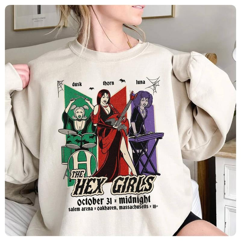 The Hex Girls Shirt Hex Girls Scooby Doo Shirt Halloween Music Shirt Funny Halloween Party Shirt Hoodie, Sweatshirt