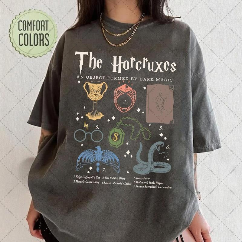 The Horcruxes T-shirt, Wizard School Shirt, Magical Castle Shirt, Wizard Castle Tee, Magic World, Magic Lover T-Shirt,...