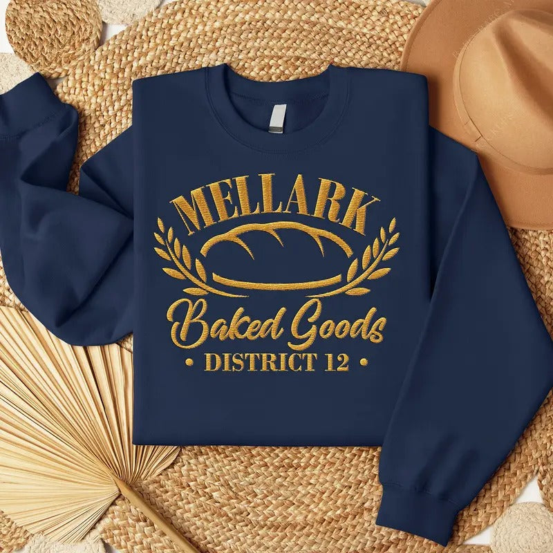 The Hunger Games Embroidered shirt, The Hunger Games Doodle Art Shirt, Mellark Baked Goods Everdeen Apothecary Odair...